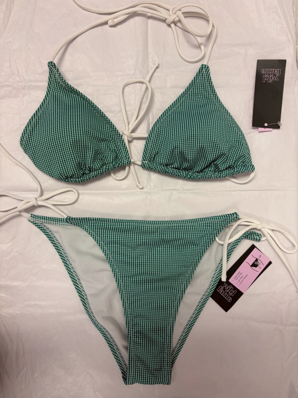 Womens Triangle Bikini Medium Top Small Bottom #866